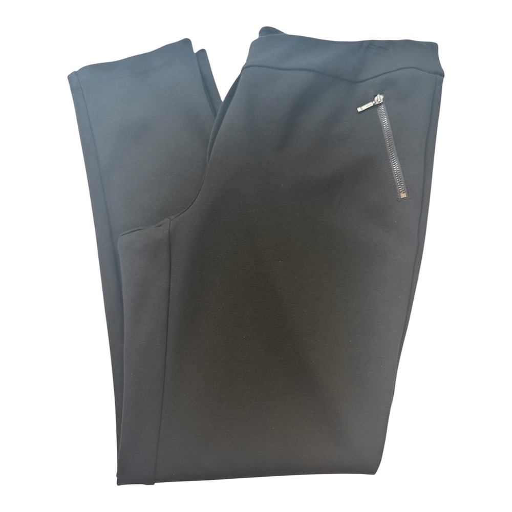 J.McLaughlin Ankle Pants Women 8 Black Zipper Pockets Slim Leg Lexi